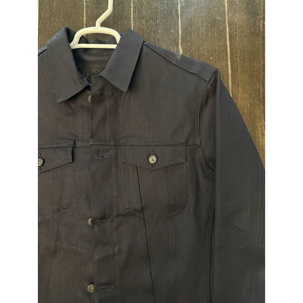 Naked & Famous Denim Jacket L NWOT Left Hand Twill Midnight Edition Raw Japan - Picture 6 of 13